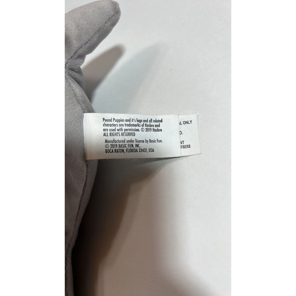 Hasbro 2019 Pound Puppy Stuffed Animal plush toy dog gray 18' - Picture 9 of 11